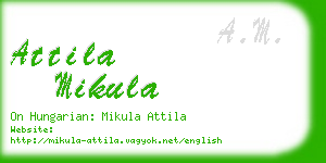 attila mikula business card